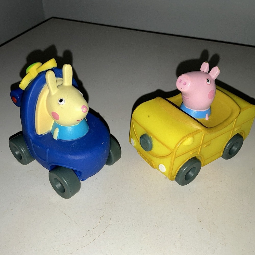 Peppa Pig Adventures Little Buggy Cars Set of 2 Helicopter Rebecca Rabbit